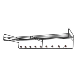 Colgador Bill Hat rack L, Negro-marrón oscuro