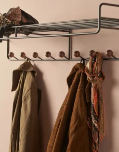 Colgador Bill Hat rack L, Negro-marrón oscuro