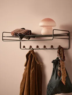 Colgador Bill Hat rack, Negro-marrón oscuro