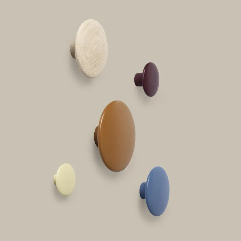 Colgador The Dots burgundy, pequeño