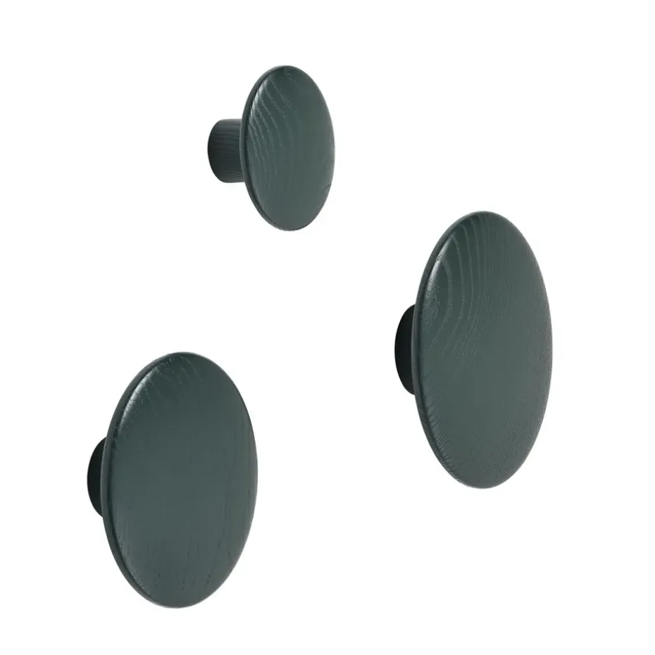 Colgador The Dots dark green, Medium