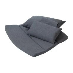 Conjunto de cojines para Butaca Lounge Breeze respaldo alto, Cane-line Natté black