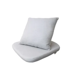 Conjunto de cojines para silla Moments, Cane-Line Natté light grey