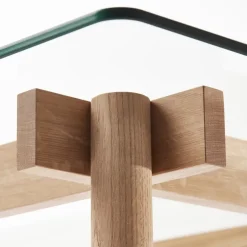 Corners Mesa, Roble teñido de negro, vidrio