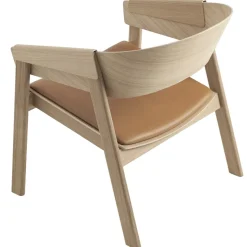 Cover Sillón cuero, coñac-roble