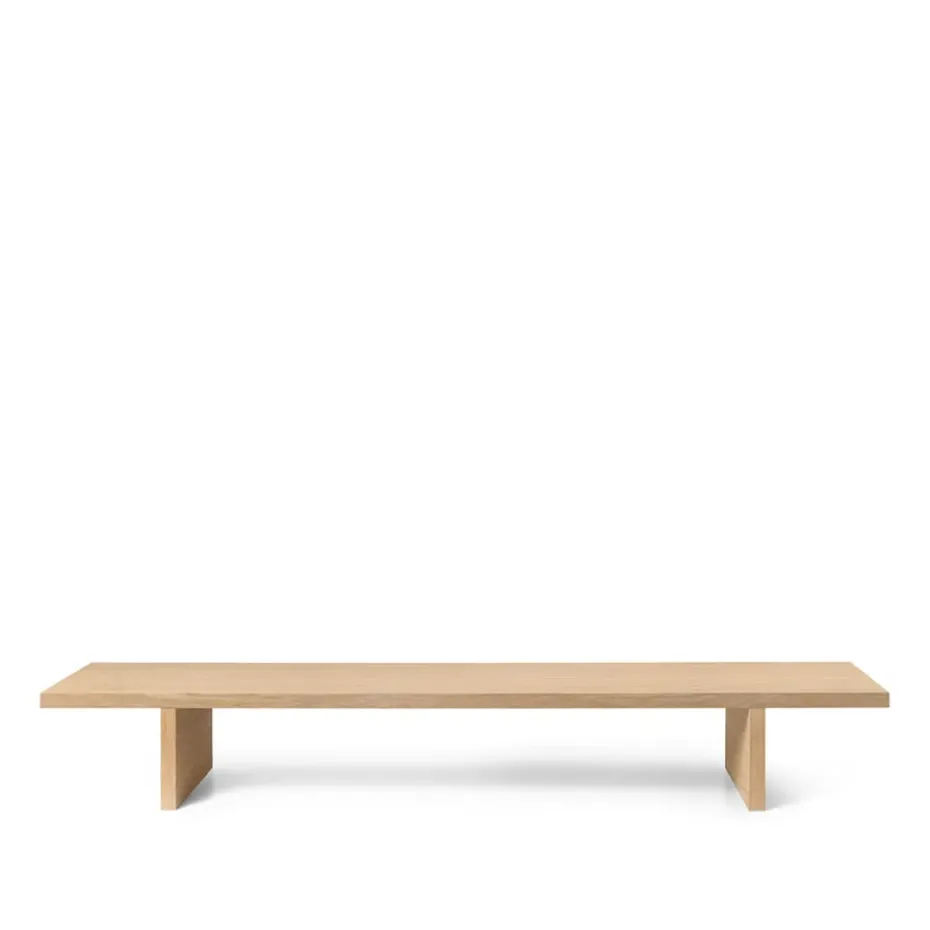 display table Mesa auxiliar Kona, Oak natural veneer