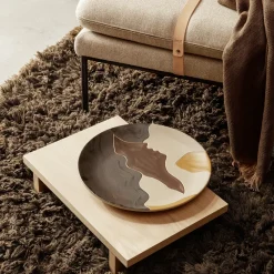 display table Mesa auxiliar Kona, Oak natural veneer