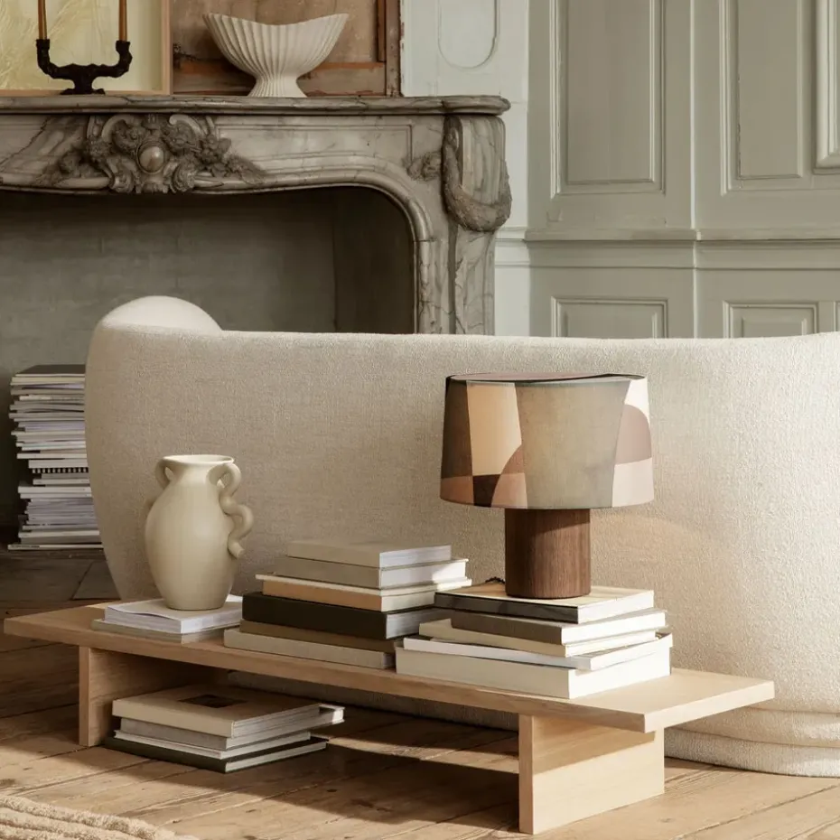 display table Mesa auxiliar Kona, Oak natural veneer