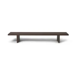 display table Mesa auxiliar Kona, Dark stained oak veneer
