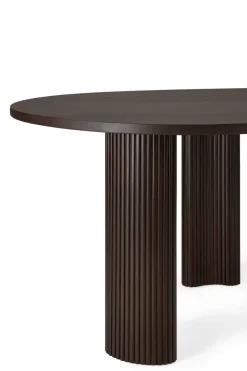 Escritorio Boomerang, Dark brown mahogny, 200×100×76 cm