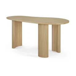 Escritorio Boomerang, Roble lacado, 160×83×76 cm