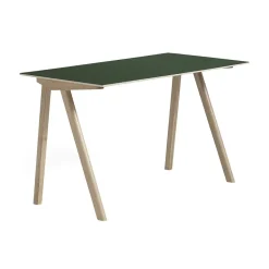Escritorio CPH90 2.0, 65x130 cm, Green linoleum-roble lacado