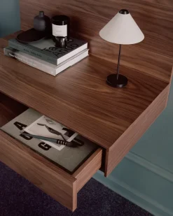 Escritorio de pared Tana 84,8x47,3 cm, Nogal