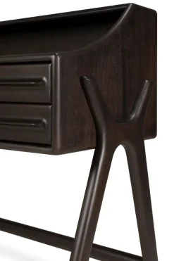 Escritorio Flow , Caoba rose brown, 140x55 cm