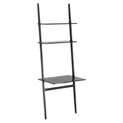 Escritorio Libri, fresno lacado negro