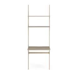 Escritorio Libri, Fresno lacado nuez moscada