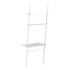 Escritorio Libri, fresno lacado blanco