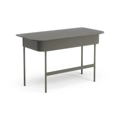 Escritorio Luna con cajón, Roble gris tormenta