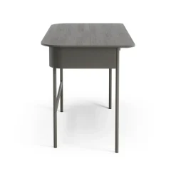 Escritorio Luna con cajón, Roble gris tormenta