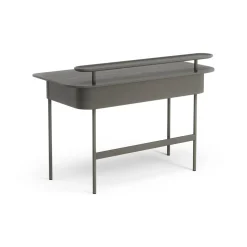 Escritorio Luna con cajón y estante, Roble gris tormenta