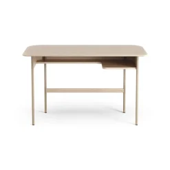 Escritorio Luna, Roble pigmentado blanco