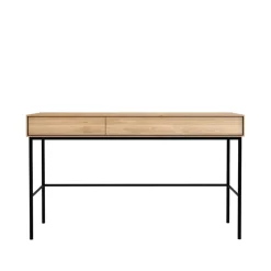 Escritorio Whitebird 77x127 cm, Roble 2 puertas