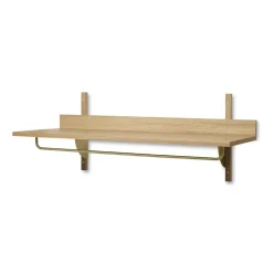 Estante con barra Sector 37 x 87 cm, Oak-brass