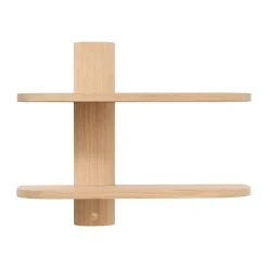 Estante de pared Bend , Roble, 50×18×40 cm