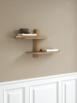 Estante de pared Bend , Roble, 50×18×40 cm
