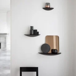 Estante Gridy Fungi roble oscuro, grande