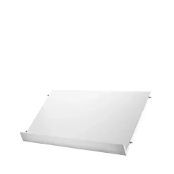 Estante para revistero String madera, Blanco, 58x30 cm