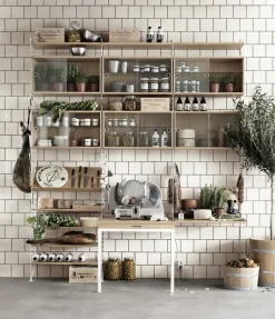 Estante para revistero String madera, Roble, 78x30 cm