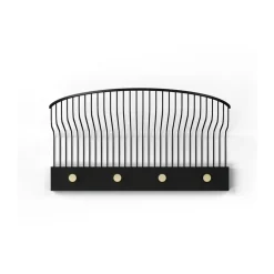 Estante para sombreros Lunett, Negro