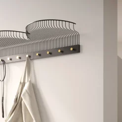 Estante para sombreros Lunett, Negro