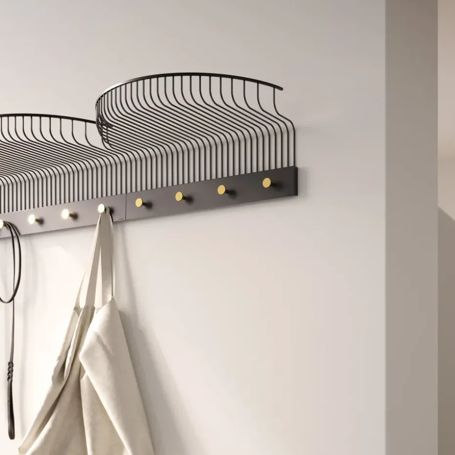 Estante para sombreros Lunett, Negro