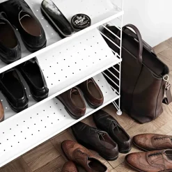 Estante para zapatos String metal, Blanco, 58x30 cm