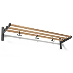 Estante perchero o zapatero Nostalgi , roble, negro