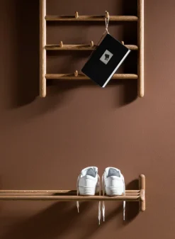 Estante perchero o zapatero Miss Holly 73 cm, Aceite natural