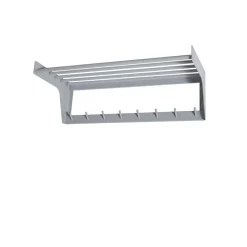 Estante sombrerero Alfred, Gris claro