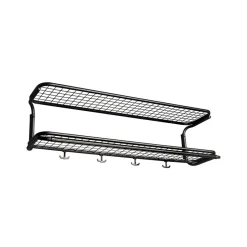 Estante sombrerero Classic 650, Negro/negro, 2 niveles, 100 cm