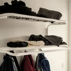 Estante sombrerero Classic 650, Negro/negro, 2 niveles, 80 cm