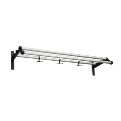 Estante sombrerero Nostalgi 291, Aluminio, base negra