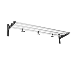 Estante sombrerero o zapatero Nostalgi, Aluminio, base negra