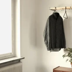 Estante sombrerero o zapatero Nostalgi, Abedul, soportes aluminio