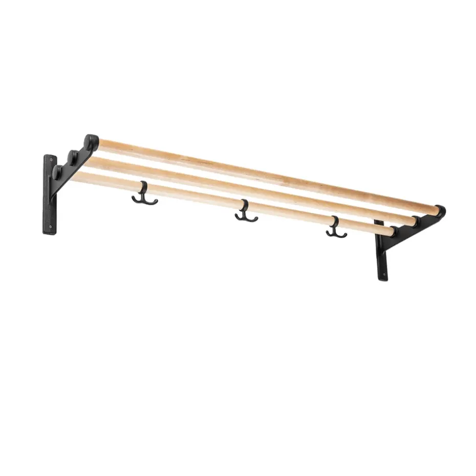 Estante sombrerero o zapatero Nostalgi, Abedul, base negra