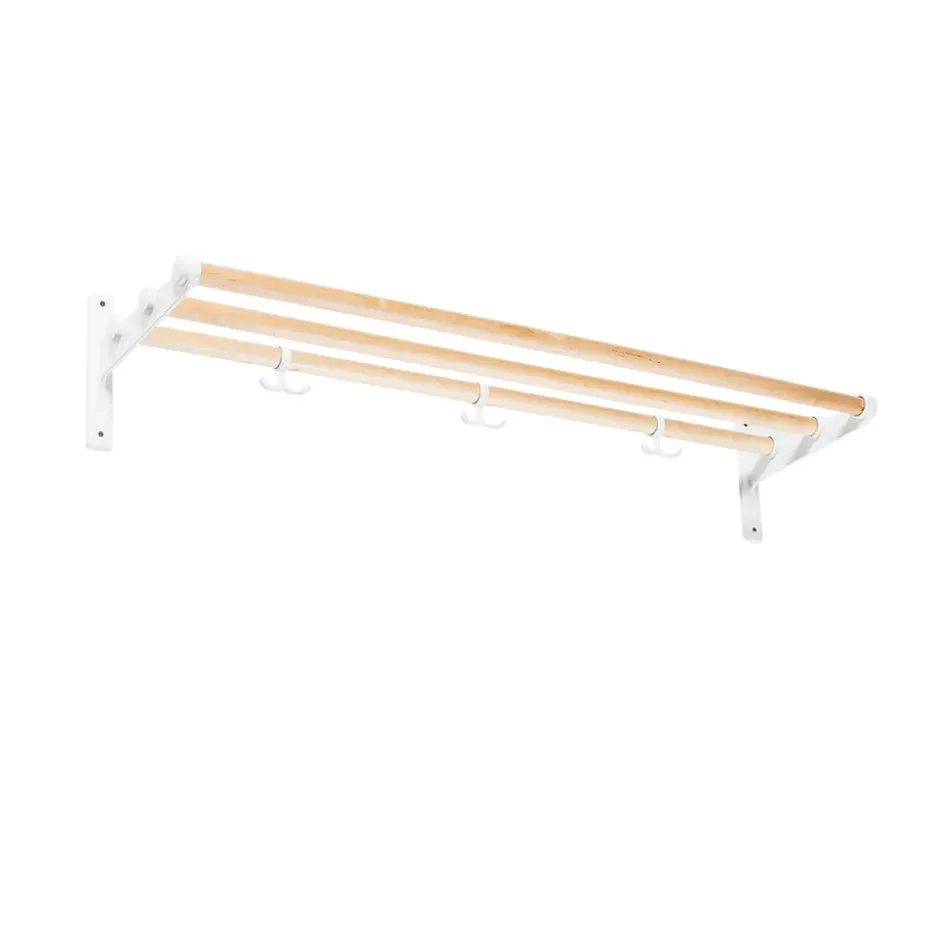 Estante sombrerero o zapatero Nostalgi, Abedul, base blanca