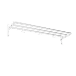 Estante sombrerero o zapatero Nostalgi, Aluminio, base blanca