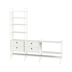 Estante String, Blanco, 78x30 cm, paquete de 3