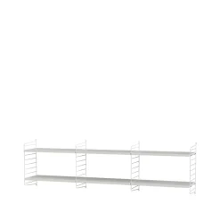 Estante String, Blanco, 58x30 cm, paquete de 3