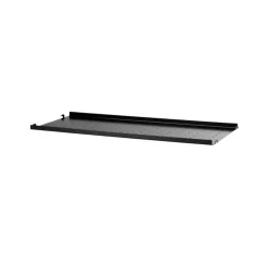 Estante String metal, Negro, 78x30 cm, borde bajo